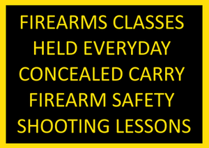 Firearms Classes Held Everyday