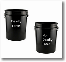 deadly force vs non-deadly force buckets