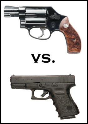 revolver vs semi auto pistol